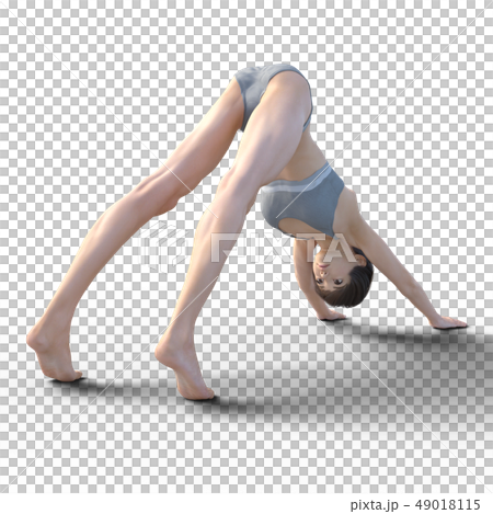フィットネスイメージ perming3DCG イラスト素材 フィットネスイメージ perming3DCG イラスト素材 49018115