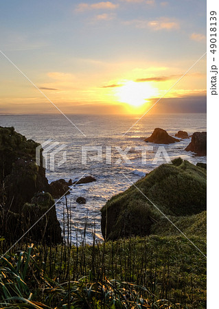 霧多布岬の夜明け 49018139