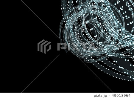 Abstract futuristic HUD object consist of glowing circles 49018964