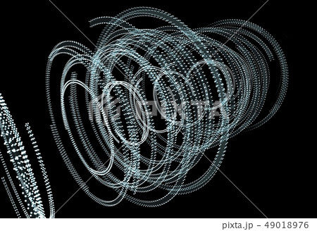 Abstract futuristic HUD object consist of glowing circles 49018976