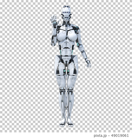 人型ロボット　perming3DCG イラスト素材 49019061