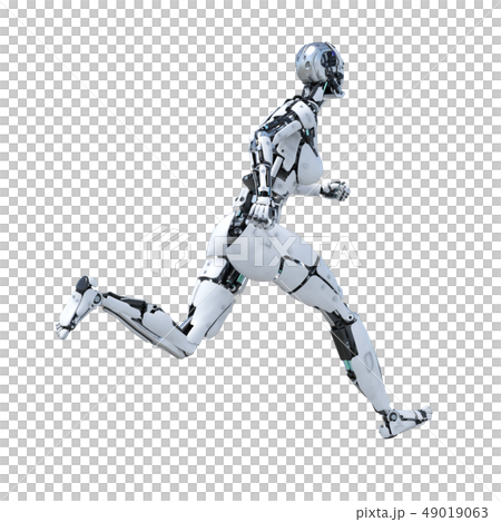 人型ロボット perming3DCG イラスト素材 人型ロボット perming3DCG イラスト素材 49019063