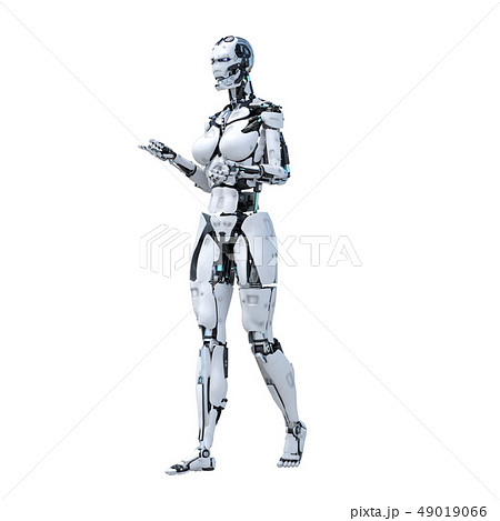 人型ロボット　perming3DCG イラスト素材 49019066