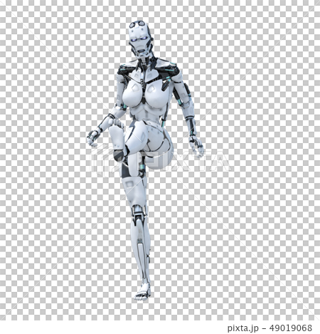 人形機器人perming3DCG插圖素材 49019068