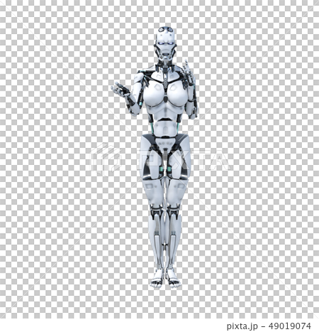 人型ロボット　perming3DCG イラスト素材 49019074