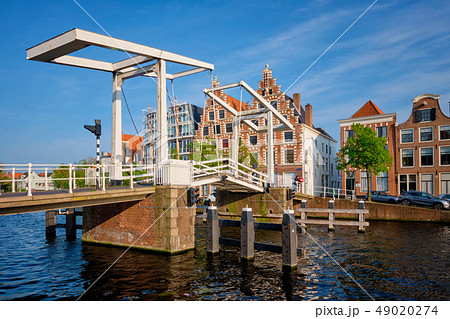 Gravestenenbrug bridge in Haarlem, Netherlands Gravestenenbrug bridge in Haarlem, Netherlands 49020274