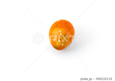 Colorful handmade easter eggs isolated on a white background 49020310