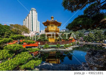 Nan Lian garden, Chinese classical garden, Golden. 49021691