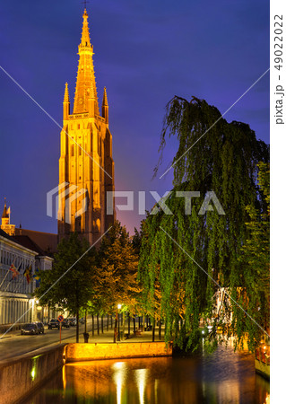 Church of Our Lady and canal. Brugge Bruges, Belgium 49022022
