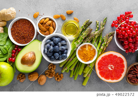 Healthy food background Healthy food background 49022572