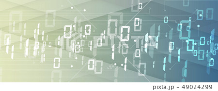 Bytes of binary code run through network. Abstract 49024299