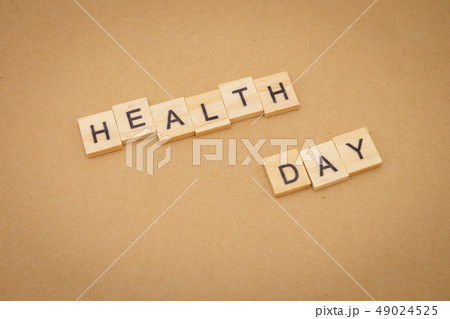 Wood word Health Day using as background Universal Wood word Health Day using as background Universal 49024525
