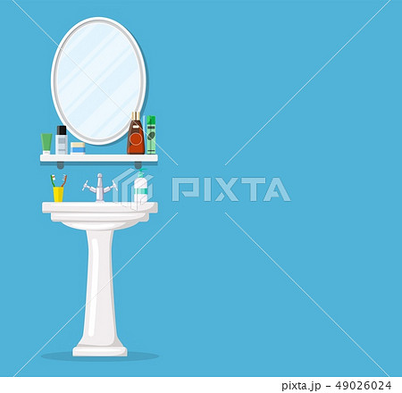 Bathroom sink with mirror, 49026024