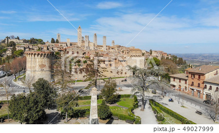 Aerial view of San Gimignano, Tuscany 49027999