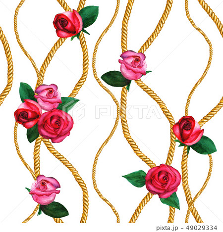 Golden chain glamour seamless pattern Golden chain glamour seamless pattern 49029334