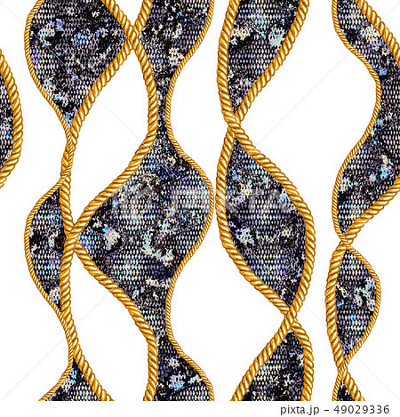 Golden chain rope glamour snakeskin seamless 49029336