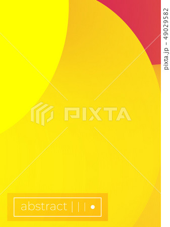 Bright yellow red abstract fluid shape backgroundのイラスト素材 [49029582] - PIXTA
