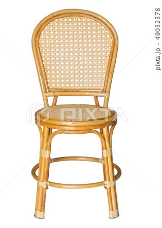 front view of wicker chairs isolated on white with front view of wicker chairs isolated on white with 49032378