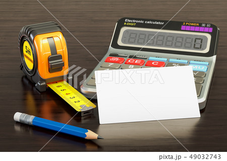 Blank business card for constructors, engineers Blank business card for constructors, engineers 49032743
