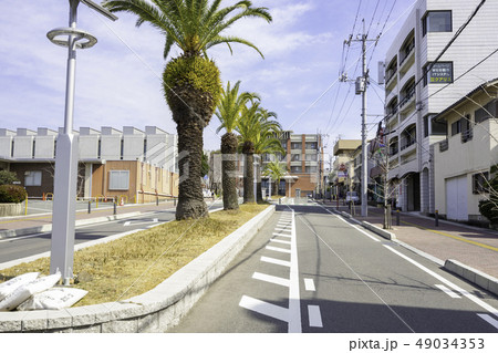 山口　下関　下関市立大学　正門前通り 49034353