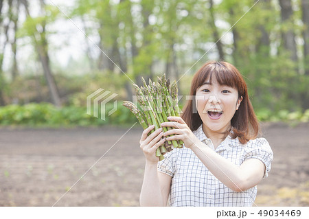 アスパラの生産者 アスパラの生産者 49034469