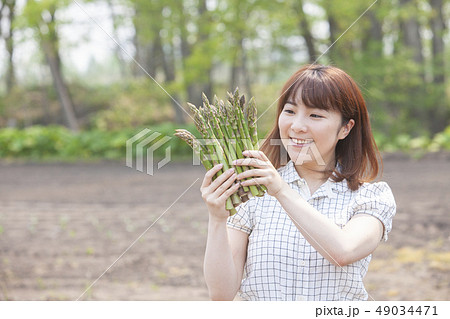 アスパラの生産者 アスパラの生産者 49034471