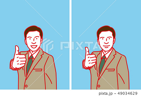 ビジネスマン サムズアップ 49034629