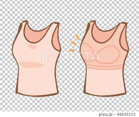 Tank Top With Bra Top Cup Stock Illustration