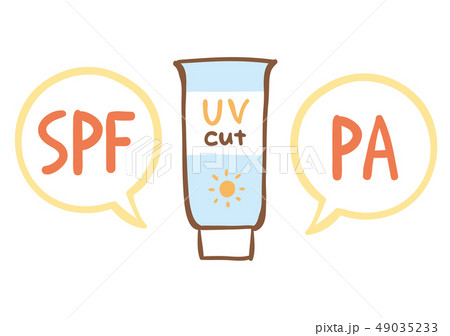 日焼けどめ Spf Paのイラスト素材