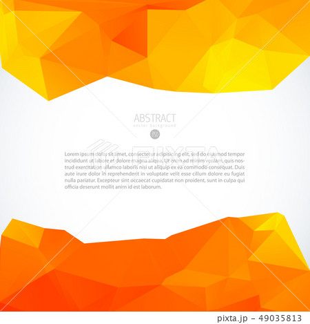 Red triangle background banner brochure template Red triangle background banner brochure template 49035813