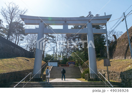 宮城縣護國神社 鳥居 仙台城 詰ノ門跡 宮城縣護國神社 鳥居 仙台城 詰ノ門跡 49036926