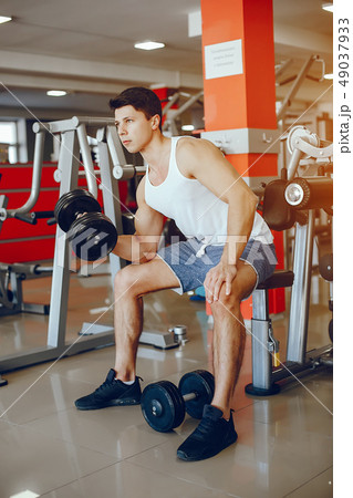 man in a gym 49037933