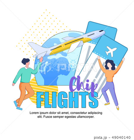 Cheap Flights Square Banner, Copy Space. Traveling Cheap Flights Square Banner, Copy Space. Traveling 49040140