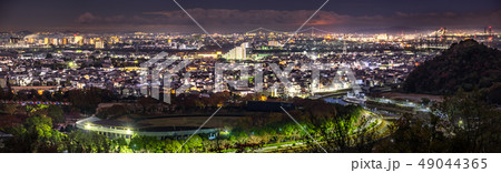 パワースポット石の宝殿、宝殿山からの夜景(兵庫県高砂市阿弥陀町生石)※作品コメント欄に撮影位置 パワースポット石の宝殿、宝殿山からの夜景(兵庫県高砂市阿弥陀町生石)※作品コメント欄に撮影位置 49044365