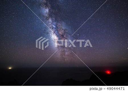 《伊豆諸島 神津島》 三浦湾展望台からの天の川 49044471