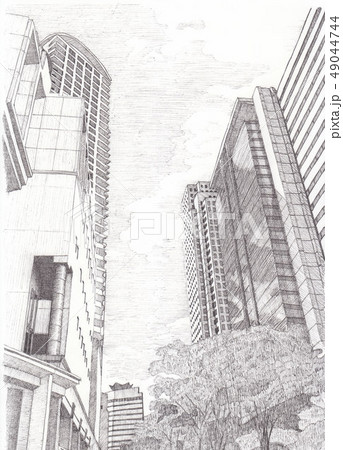 都市風景のイラスト素材