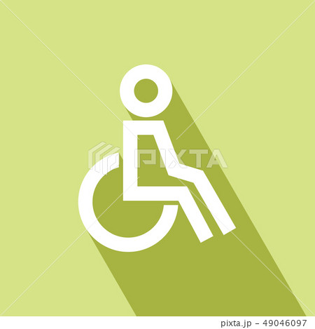 Disabled Wheelchair Icon 49046097