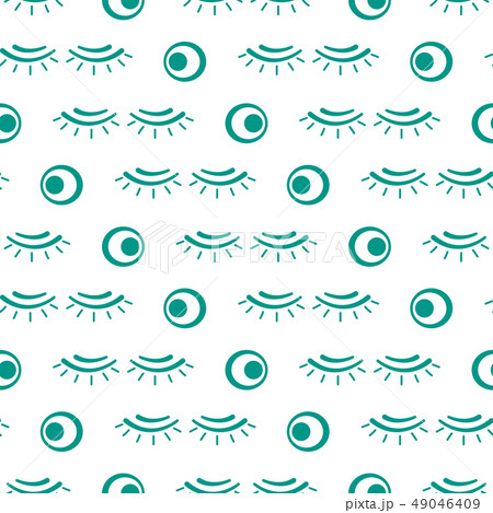 Vector seamless pattern with eyelashes Makeup Vector seamless pattern with eyelashes Makeup 49046409
