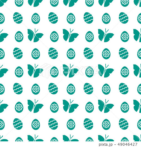 Seamless pattern with Easter eggs, butterflies Seamless pattern with Easter eggs, butterflies 49046427