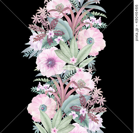 透明水彩 水彩画 花 49046466