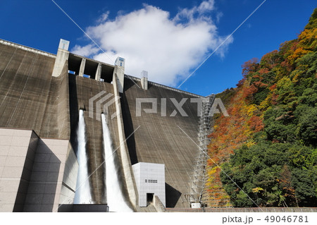 紅葉の宮ヶ瀬ダム 観光放流 紅葉の宮ヶ瀬ダム 観光放流 49046781