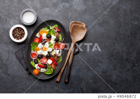 Greek salad plate 49046872