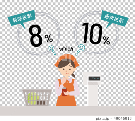 消費税率に困惑する女性 49046913