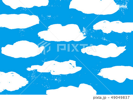 空 雲 背景 水彩 のイラスト素材