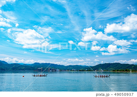 東郷池 夏景色　カヌー 49050937