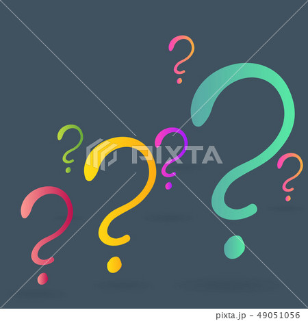 Question signs colorful vector illustration Question signs colorful vector illustration 49051056