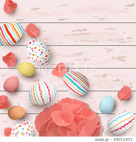 Congratulatory easter eggs on white shabby white Congratulatory easter eggs on white shabby white 49051955