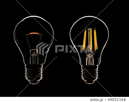 icon old lamp and led icon old lamp and led 49052168