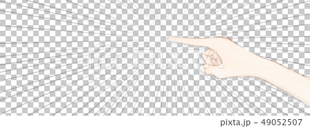 人差し指 指摘 集中線 人差し指 指摘 集中線 49052507