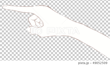 人差し指 指摘 線画 人差し指 指摘 線画 49052509